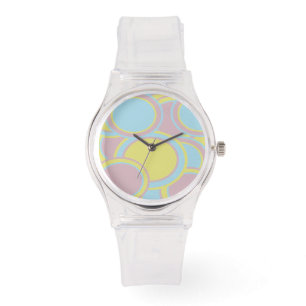 Modern Pastel Abstract Painting Watch