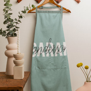 Modern Pastel Beauty Personalised You Name Apron