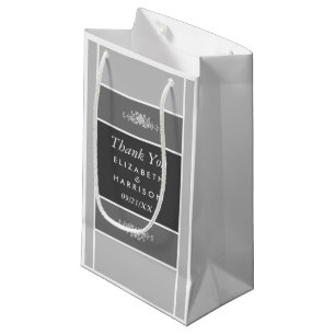 Modern Pastel Block - Siver Grey - Wedding Small Gift Bag