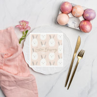Modern Pastel Bunny Egg Pattern | Easter Blessings