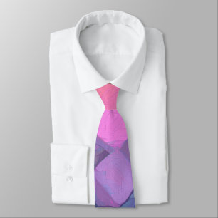 Modern Pastel Colors Abstract Circle Watercolor Tie