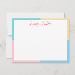 Modern Pastel Colours Handwritten Script Template