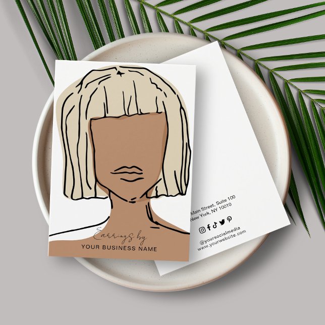 Modern Pastel Earring Display Card (Creator Uploaded)