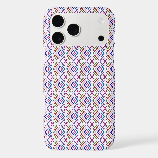Modern Pastel Ethnic Geometric Diamond Pattern (Back)