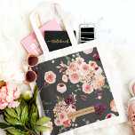 Modern Pastel Flowers & Kraft Personalised Gift Tote Bag<br><div class="desc">Modern Pastel Flowers & Kraft Personalised Gift</div>