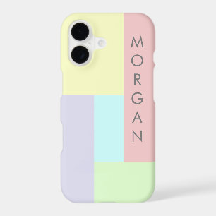 Modern Pastel Geometric Monogram