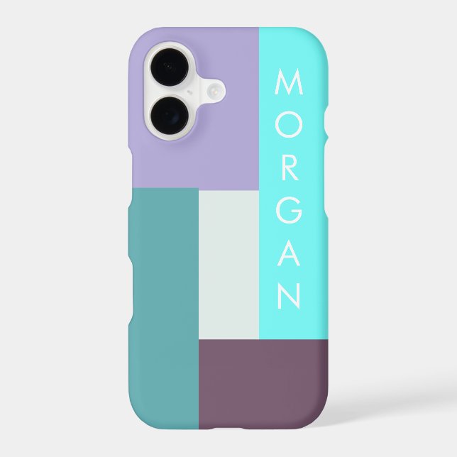 modern pastel geometric monogram (Back)