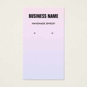 Modern pastel gradient etsy earring display card