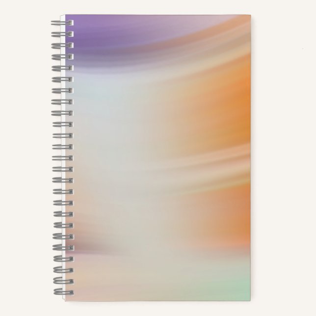 Modern Pastel Gradient Spiral Notebook (Front)