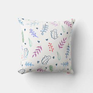MODERN PASTEL LEAVES CUSHION