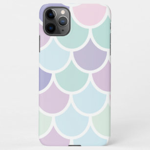 Modern Pastel Lovely Mermaid Pattern With Name iPhone 11Pro Max Case