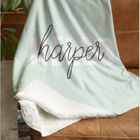 Modern Pastel Mint Hello And You Name