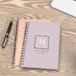 Modern Pastel Monogram Purple Personalised Planner<br><div class="desc">Personalised planner featuring a beautiful pastel colour palette with a personalised monogram and design in a geometrical manner. This design comes on different background colour options which you can find in a ''Pastel Modern Monogram Business'' collection in our store.</div>