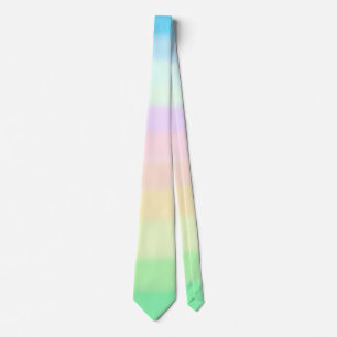 Modern Pastel Multicolored Gradient Tie