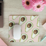 Modern Pastel Pink And Green Avocado Pattern Mouse Pad<br><div class="desc">Modern Pastel Pink And Green Avocado Pattern</div>