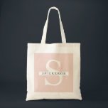Modern Pastel Pink Beauty Personalised Name Tote Bag<br><div class="desc">Modern Pastel Pink Beauty Personalised Name</div>