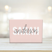 Modern Pastel Pink Beauty Personalised You Name