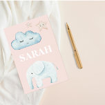 Modern Pastel Pink & Blue Child Name Post-it Notes<br><div class="desc">Modern Pastel Pink & Blue Child Name</div>