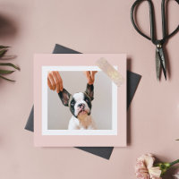 Modern Pastel Pink Frame | Personal Dog Photo