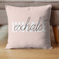 Modern Pastel Pink Inhale Exhale Quote