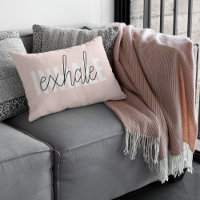 Modern Pastel Pink Inhale Exhale Quote