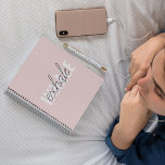 Modern Pastel Pink Inhale Exhale Quote Notebook<br><div class="desc">Modern Pastel Pink Inhale Exhale Quote</div>