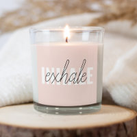 Modern Pastel Pink Inhale Exhale Quote