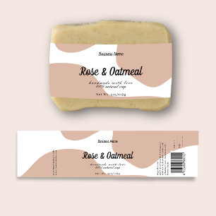 Modern Pastel Pink Soap Label Design