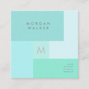 Modern Pastel Square Business Card