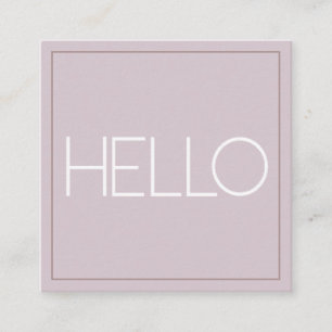 Modern Pastel    Square Business Card
