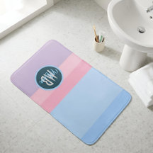 Modern Pastel Stripe Pink & Blue Personalised