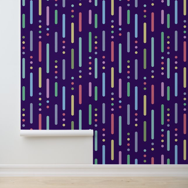 Modern pastel stripes and dots wallpaper (Application)