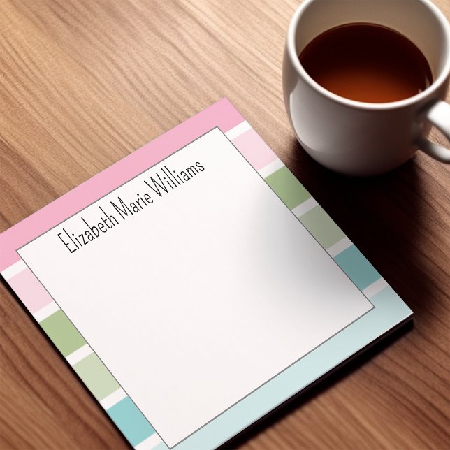Modern Pastel Stripes Post-it Notes (Creator Uploaded)