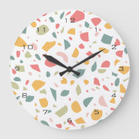 Modern pastel terrazzo pattern