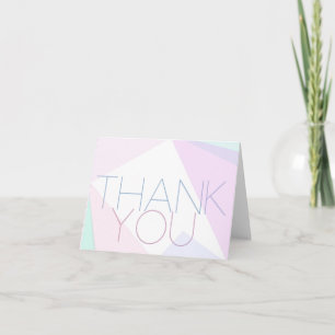 Modern Pastel Thank You Note Card