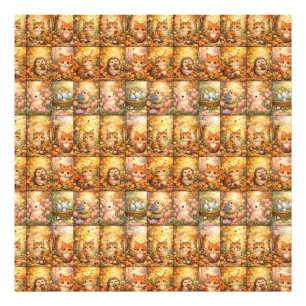 Modern Patchwork Pattern Collage Photo Print