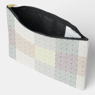 “Modern Patchwork ” Print Cosmetic/ Pencil Bag