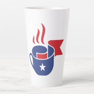 Modern Patriotic Coffee Cup USA Flag Latte Mug