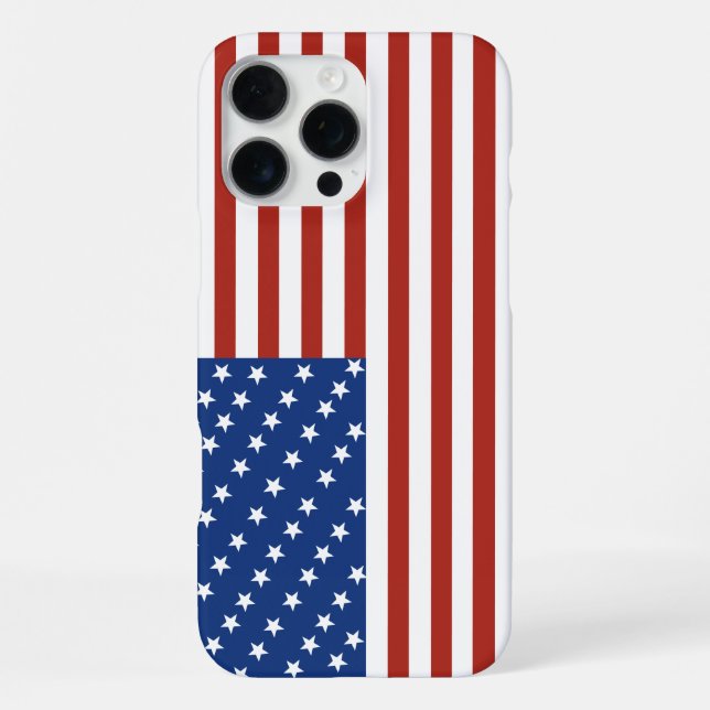 Modern patriotic usa flag phone case (Back)