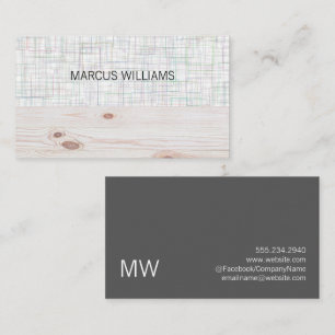 Modern Pattern Artistic Wood Business Card