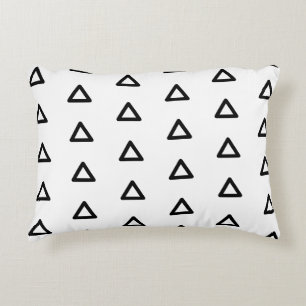 Modern Pattern Chic Elegant Trendy Black & White Decorative Cushion