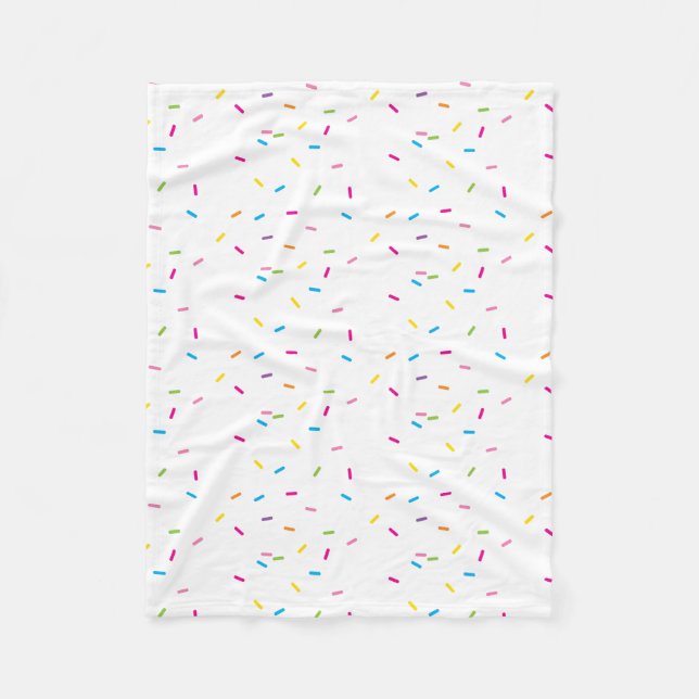MODERN PATTERN cute rainbow colourful sprinkles Fleece Blanket (Front)