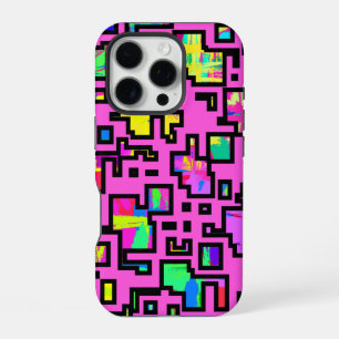 Modern Pattern Design iPhone 16 Pro Case