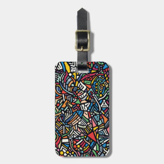 Modern Patterned abstract Luggage Tag