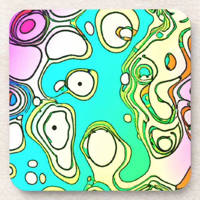 Modern Patterns Art Design Coaster (Front)