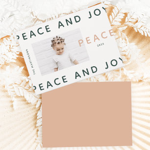 Modern Peace and Joy Photo