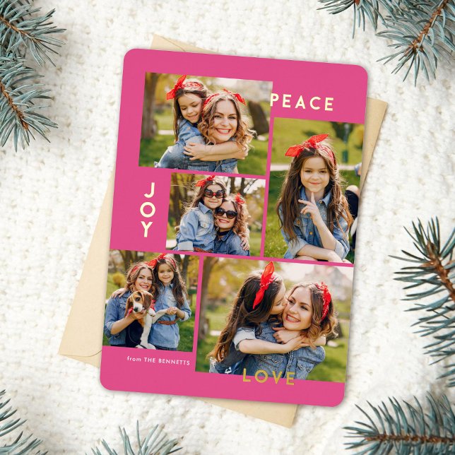 Modern Peace Joy Love Custom Colour Collage  (Creator Uploaded)