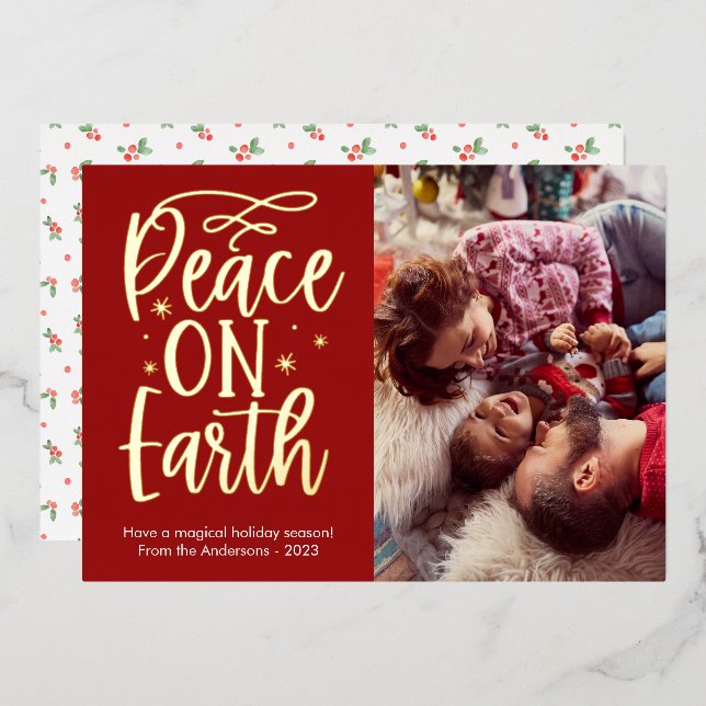 Modern Peace on Earth Photo (Front/Back)