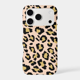 Modern Peach Leopard Print