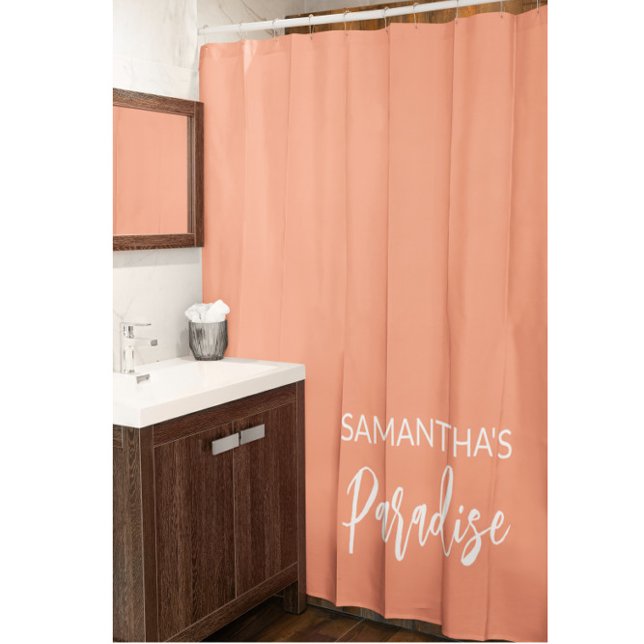Modern Peach  Shower Curtain (Creator Uploaded)